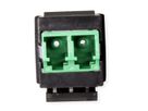 ROLINE Keystone glasvezeladapter LC/LC Duplex, Single mode, OS2, APC