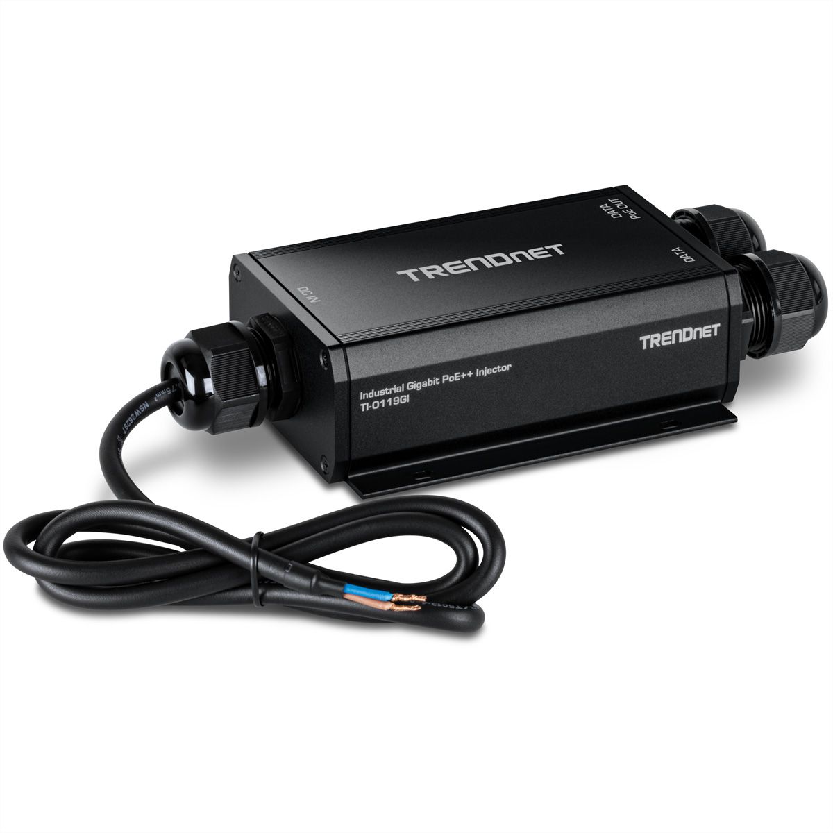 TRENDnet TI-O119GI Outdoor IP67 Gigabit PoE++ Injector (24 – 57V)
