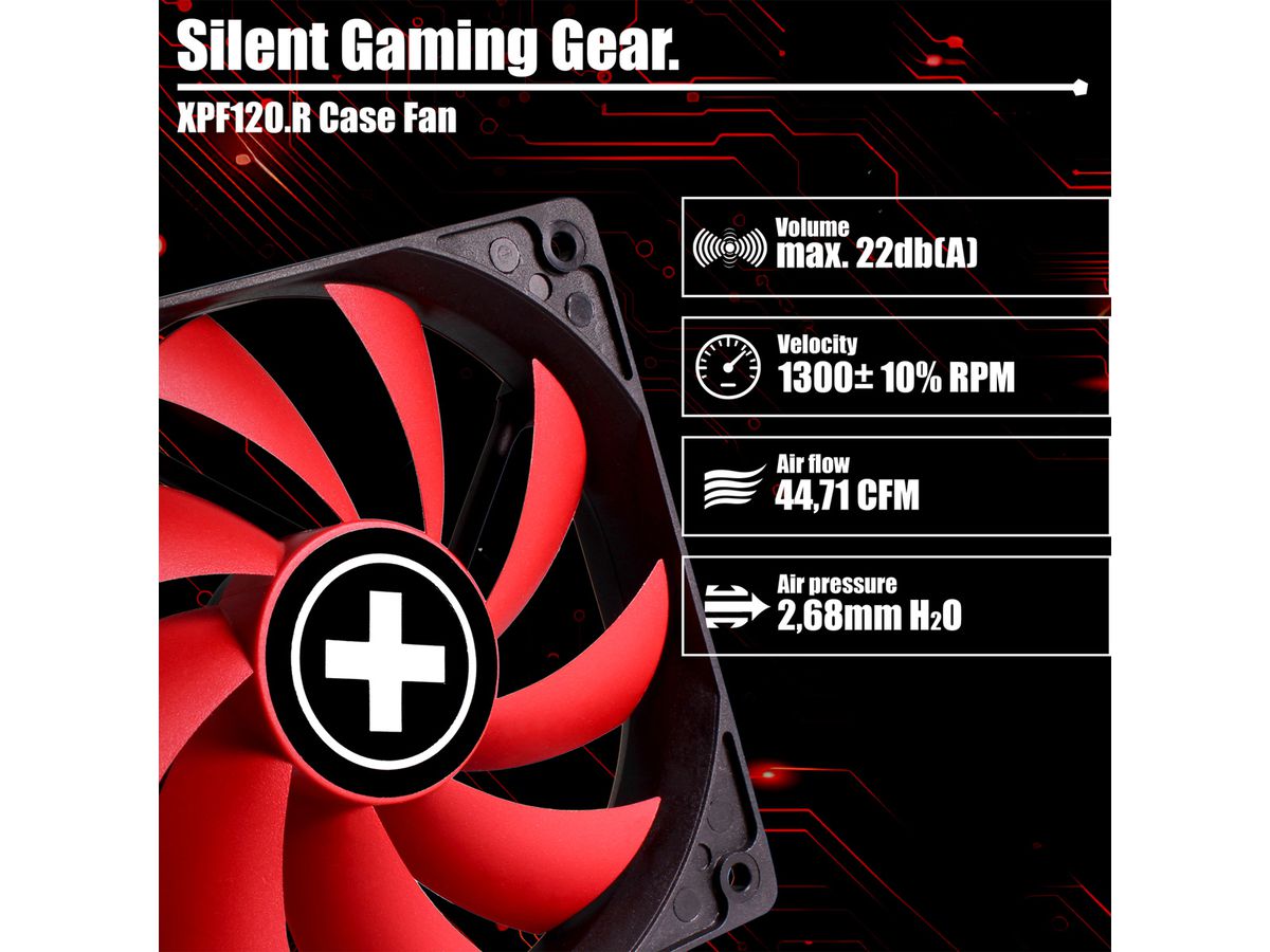 Xilence XPF120.R 120mm Performance Case Fan, 3PIN