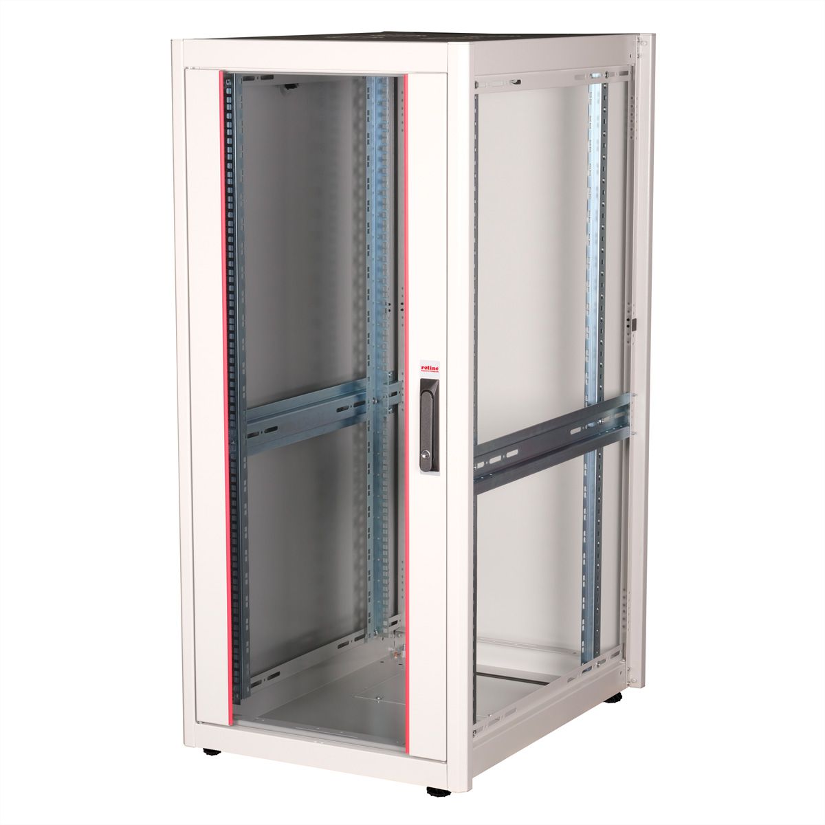ROLINE 19-inch netwerkkast Basic 26 U, 600x800 BxD Glazen deur grijs