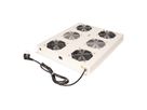 ROLINE 19-inch dakventilatorunit met 4 ventilatoren, AAN/UIT voor serverkast grijs