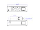 BACHMANN POWER FRAME 2xP40 1xCM 0.2m GST18 RAL9010