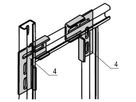 SCHROFF Eurorack C-Rail L-Bracket for stub / corner connection of two central rails