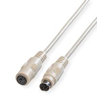 ROLINE PS/2 toetsenbord/muis kabel M/F, 1,8 m