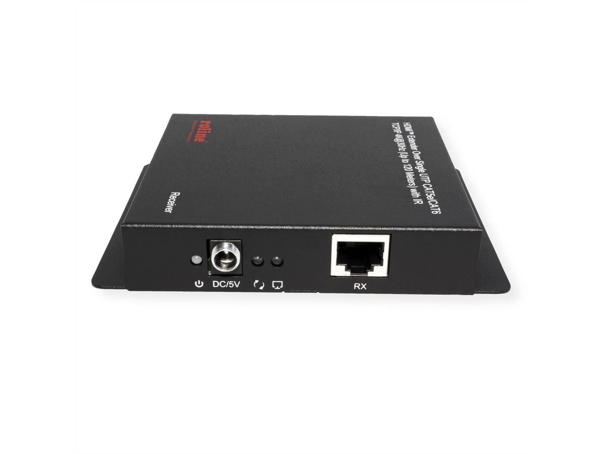 ROLINE HDMI verlenging, via IP, 4K30Hz, 120m, met IR