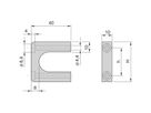 SCHROFF MultipacPRO Voorste handgreep, uit één stuk, breedte 10 mm, 1 U