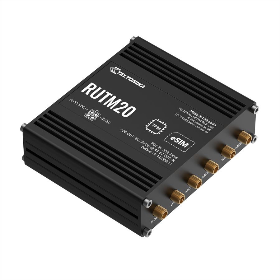 TELTONIKA RUTM20 5G Router PoE Dual SIM & eSIM
