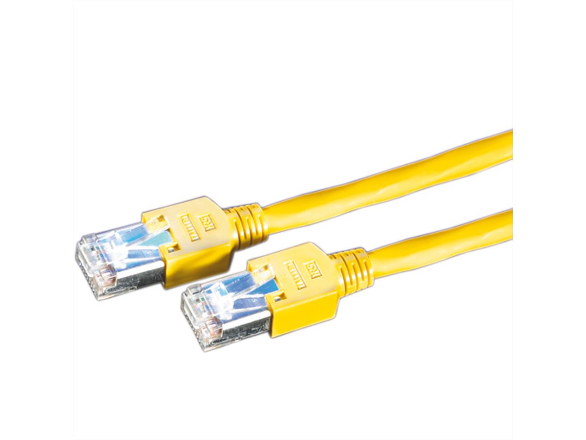 DRAKA SF/UTP-Patchkabel Cat.5e (Class D), geel, 3 m