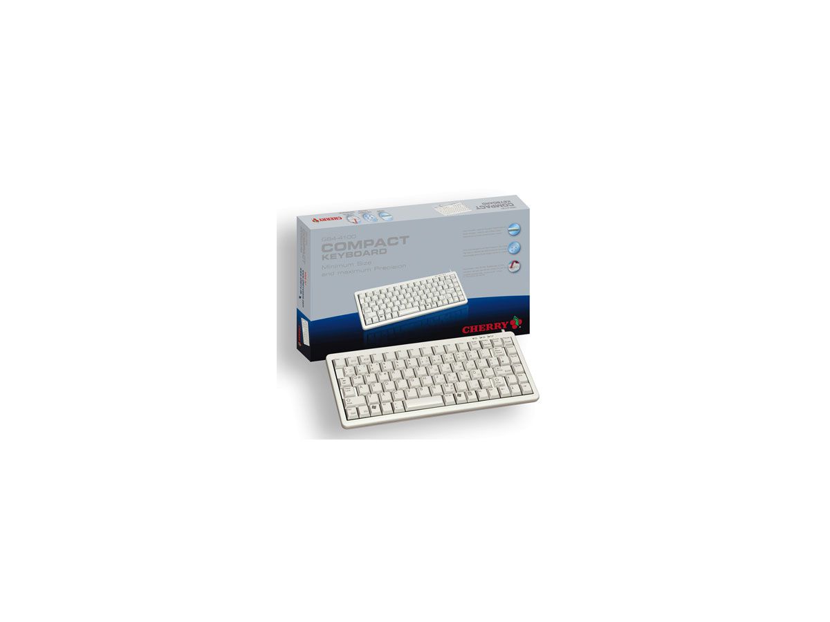 Cherry Kompakt-Tastatur G84-4100 beige USB+PS/2, G84-4100LCMDE-0