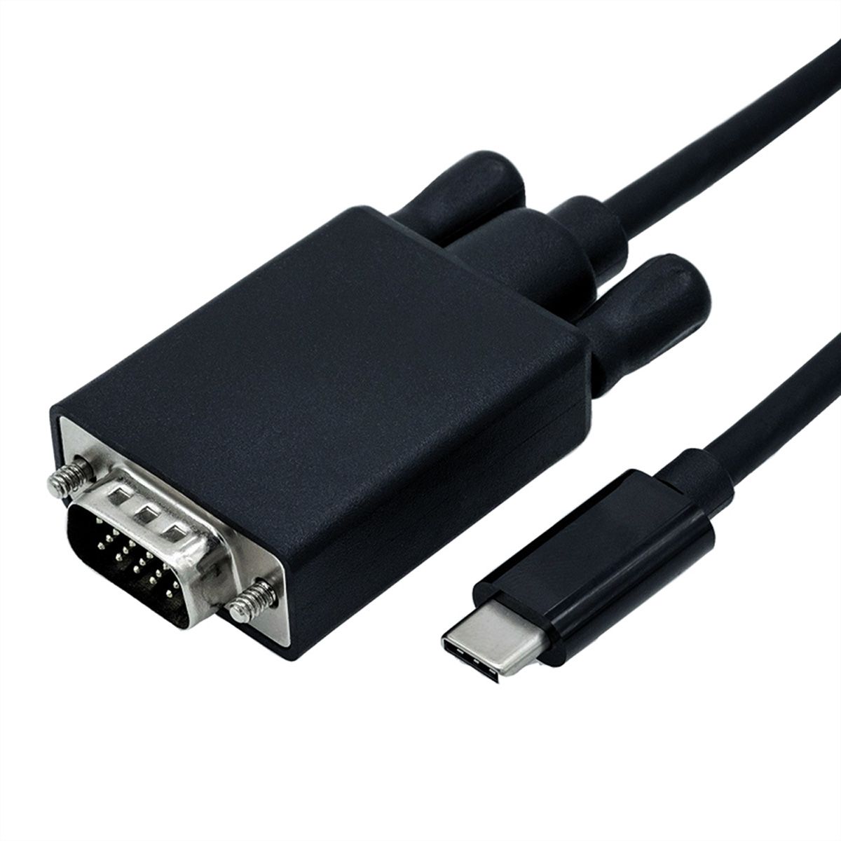 ROLINE USB Type C - VGA Cable, M/M, 1 m