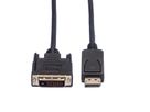 VALUE DisplayPort Kabel DP Male - DVI (24+1) Male, LSOH, zwart, 5 m