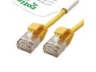 ROLINE GREEN U/FTP DataCenter Patch Cord Cat.6A (Class EA), LSOH, slim, yellow, 2 m