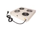 ROLINE 19-inch dakventilatorunit met 2 ventilatoren, AAN/UIT grijs