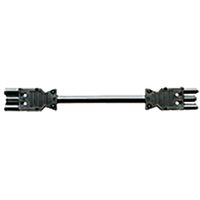 BACHMANN apparaatverlenging GST18-3 male/female  , zwart, 1,5 m