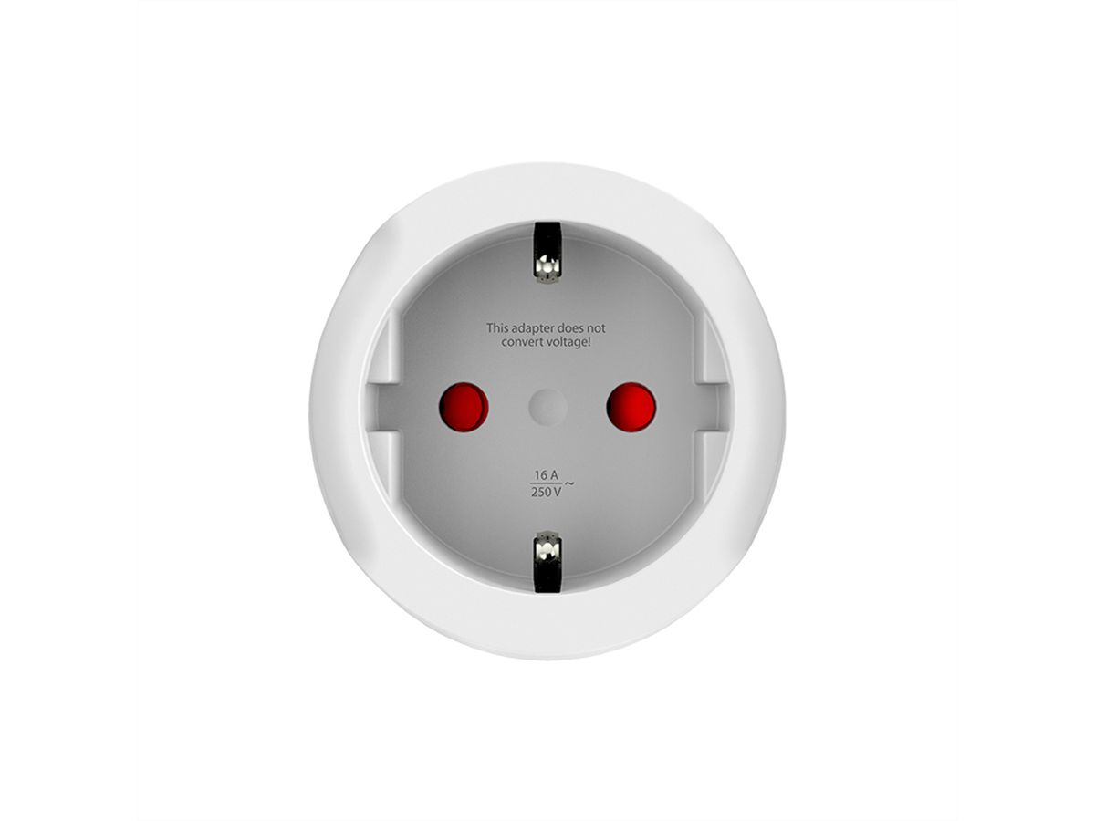 Skross Europe to UK Travel Adapter, for 2- and 3-pole devices