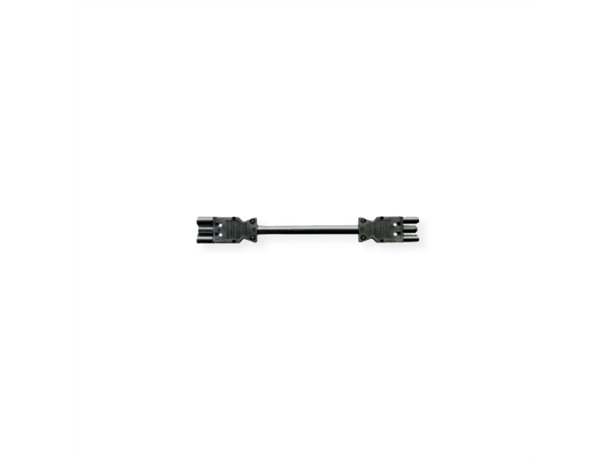 BACHMANN device extension GST18-3 plug/coupling, black, 2 m