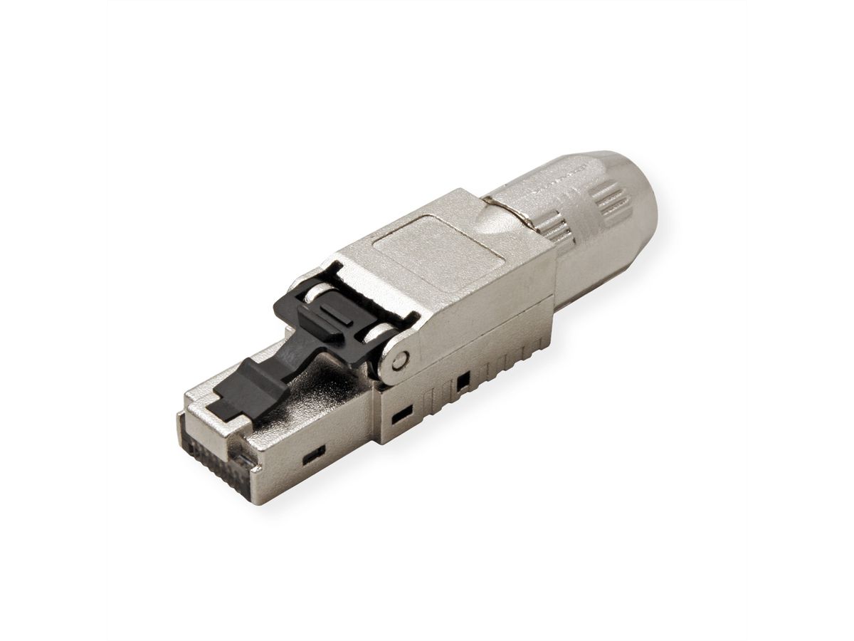 ROLINE veldmontage RJ-45 connector Cat.6A (Klasse EA), STP, zilver