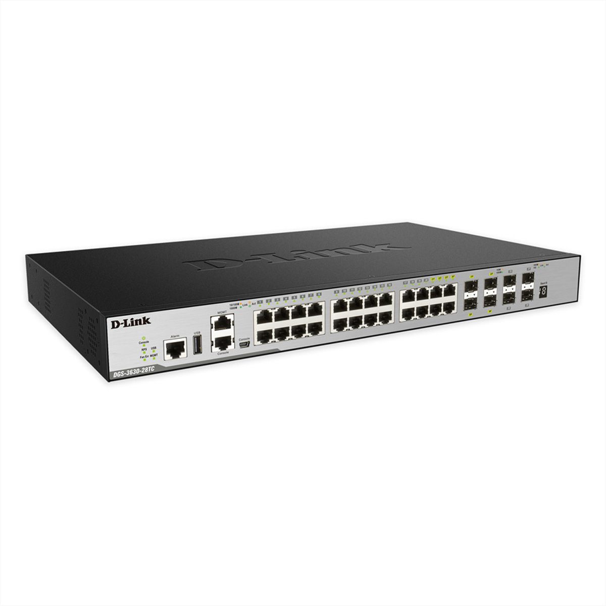 D-Link DGS-3630-28TC/SI/E 28-Poorts Layer 3 Gigabit Stack Switch (SI)