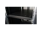 ROLINE 19-inch plank 1 U, instelbaar 700 mm diep 50 kg zwart