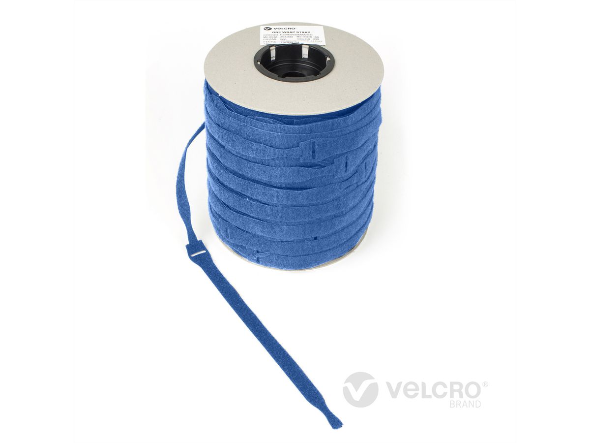 VELCRO® One Wrap® band 20 mm x 330 mm, 750 stuks, blauw