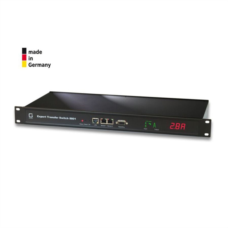 GUDE 8801-3 Expert Transfer Switch 16A 1x IEC C19, 6x IEC C13 (4xZekering)