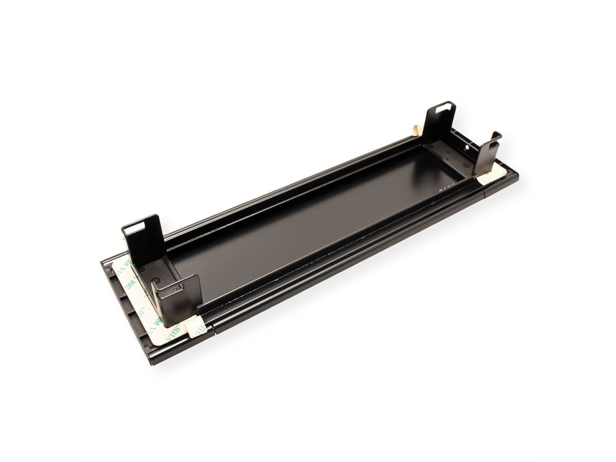 BACHMANN POWER FRAME COVER zwart ALU 4-voudig RAL9005
