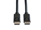 ROLINE DisplayPort kabel, DP-DP, v1.2, M - M, TPE, zwart, 2 m