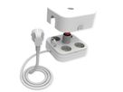 VALUE 4-voudige stekkerdoos, met schakelaar en afneembare beschermkap, wit, 1,5 m