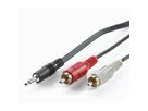 VALUE 3,5 mm (M) -naar-Cinch (2x M) kabel, 1,5m