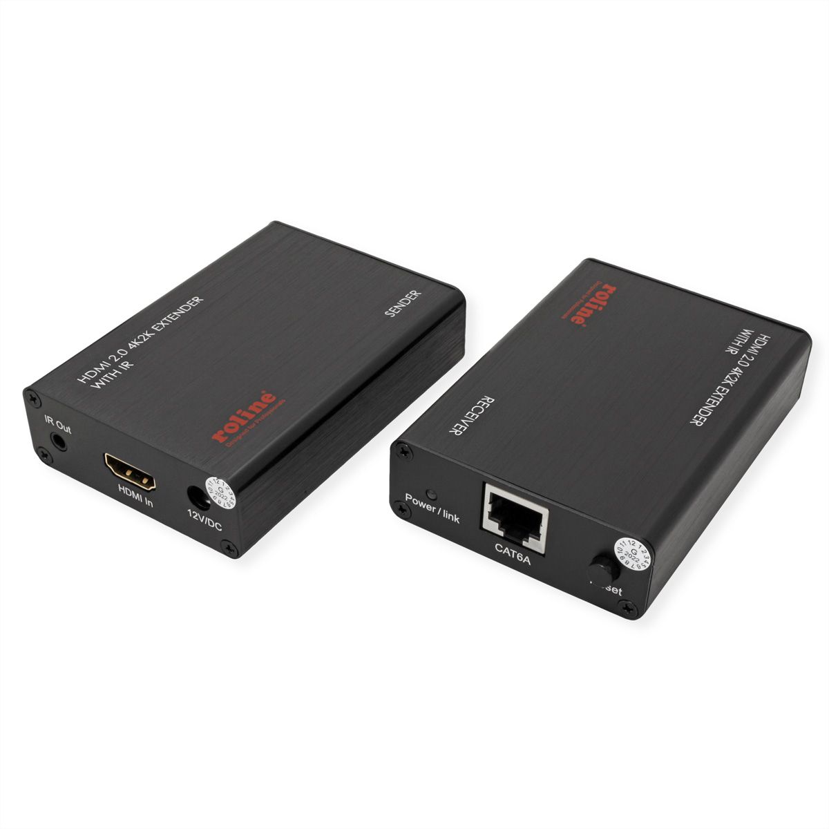 ROLINE Audio/Video System, HDMI, via Cat.6A, 4K@60Hz, 30m/45m