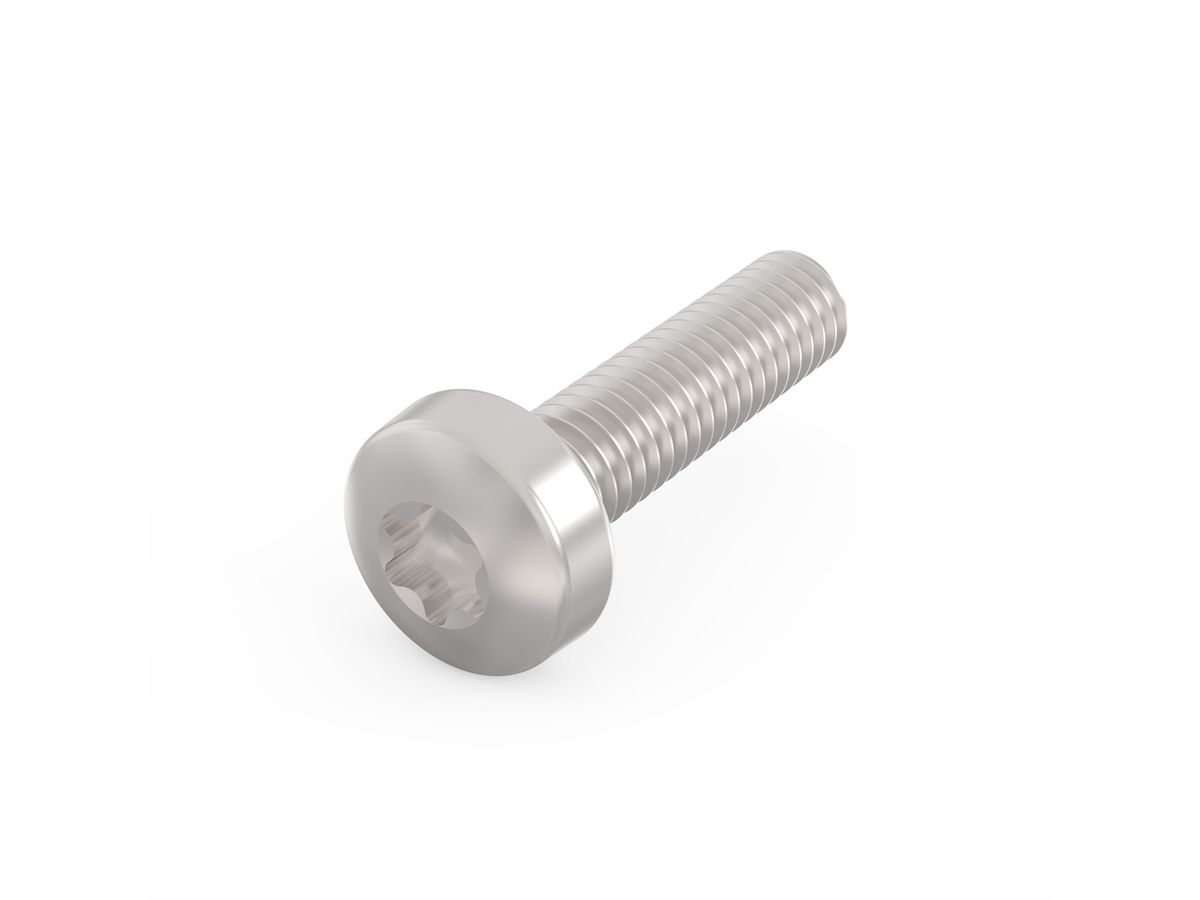 SCHROFF Kruiskopschroef, Torx, Staal vernikkeld, M2,5 x 14 mm