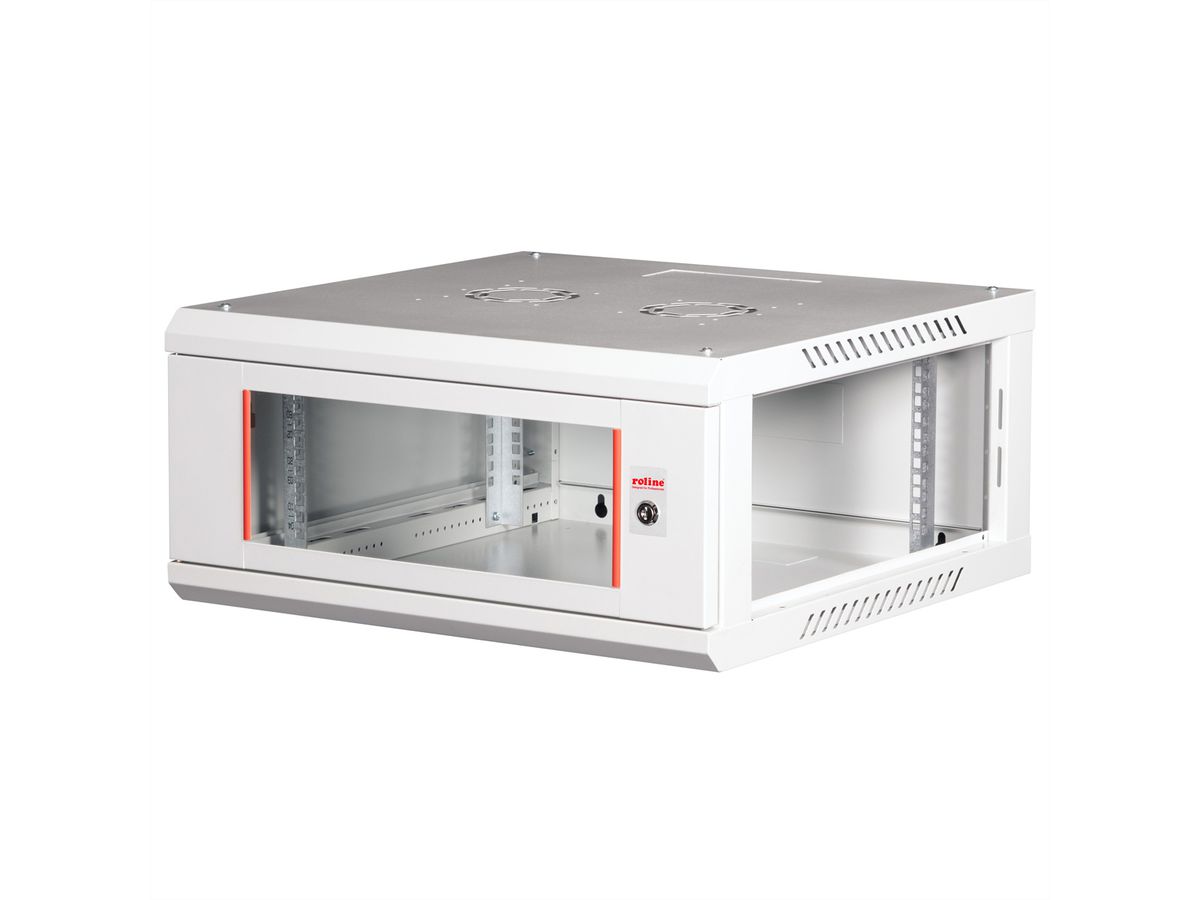 ROLINE 19" Wall Cabinet Basic Plus 4U, 600x600 BxT grey