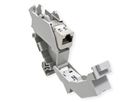 ROLINE DIN-railadapter voor Keystone-modules, incl. Cat.6A Keystone, afgeschermd, 45°
