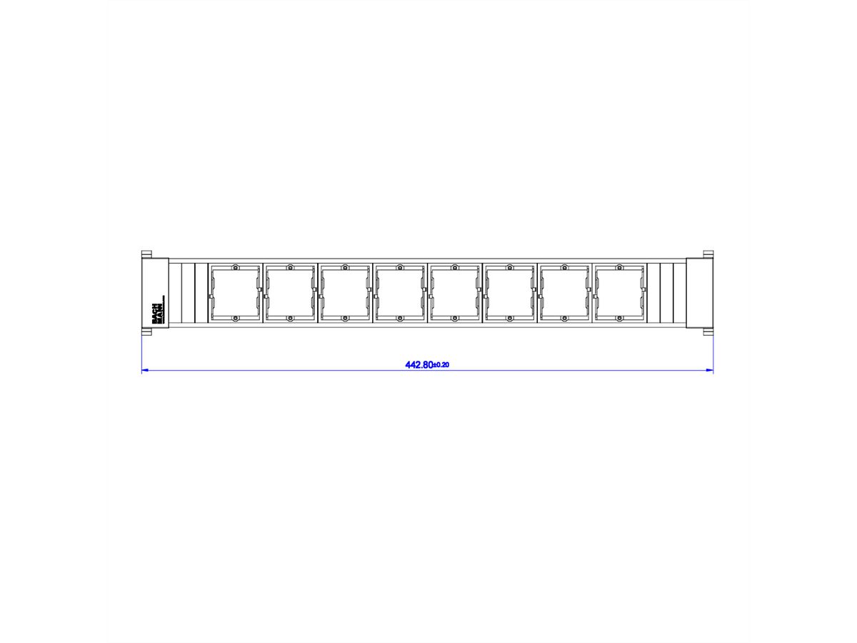 BACHMANN CONFERENCE TOP FRAME X-Large inzetstuk 8x ABD