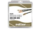ROLINE GOLD Audio Connection Cable 3.5mm Stereo - 2 x Cinch (RCA), Male - Male, Retail Blister, 5 m