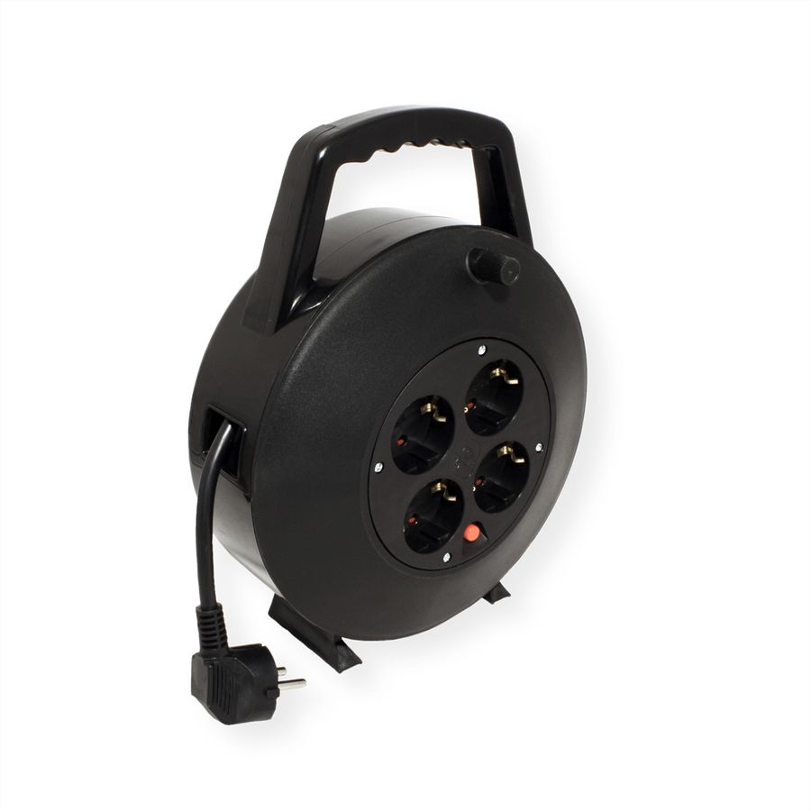 BACHMANN geaarde haspel 4-voudig AC230V kabel, 10m