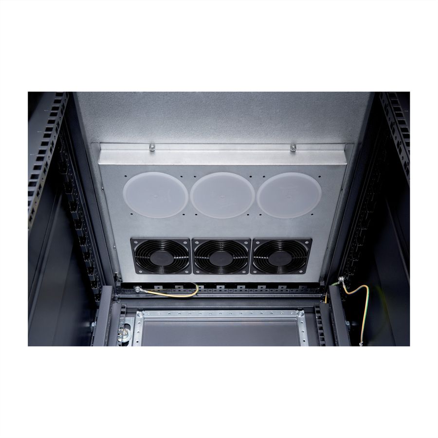 SCHROFF Varistar CP EMC Afdekkap met ventilatorkap, RAL 7021, 600W 800D