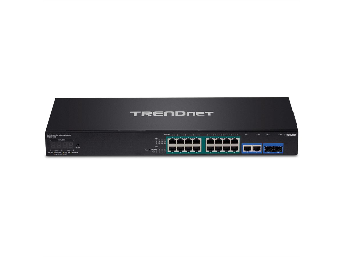TRENDnet TPE-3018LS 18-poorts Gigabit PoE+ Smart Surveillance Switch