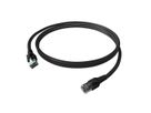EasyLan FlexBoot Patchkabel Kat.6A, S/FTP, zwart, 2 m