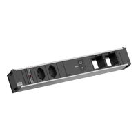 BACHMANN CONI L 2xCH 0° 1xUSB C/C 100W, 2xCM L=0.2m
