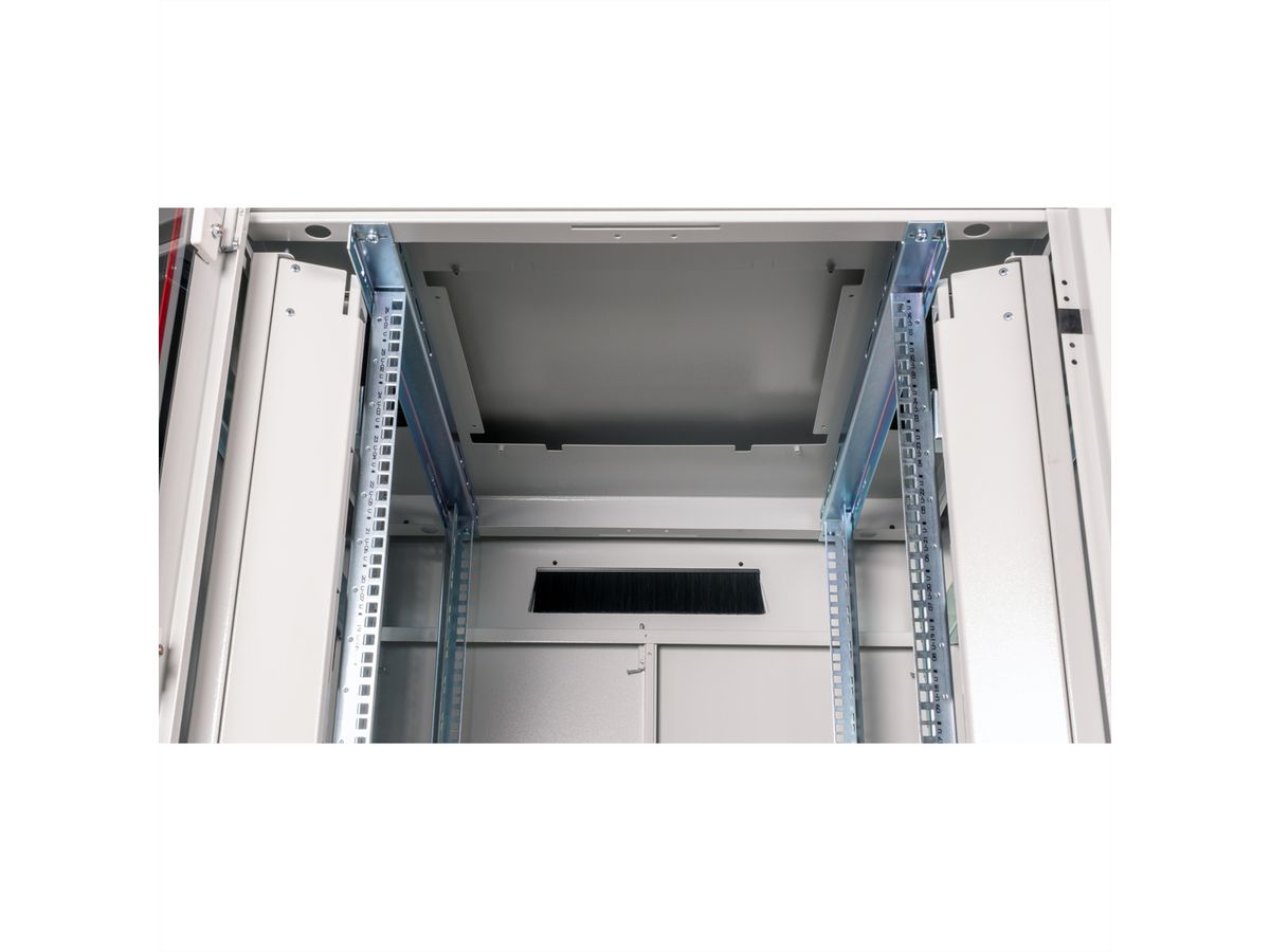 ROLINE 19-inch netwerkkast Pro 26 U, 800x800 BxD Glazen deur grijs