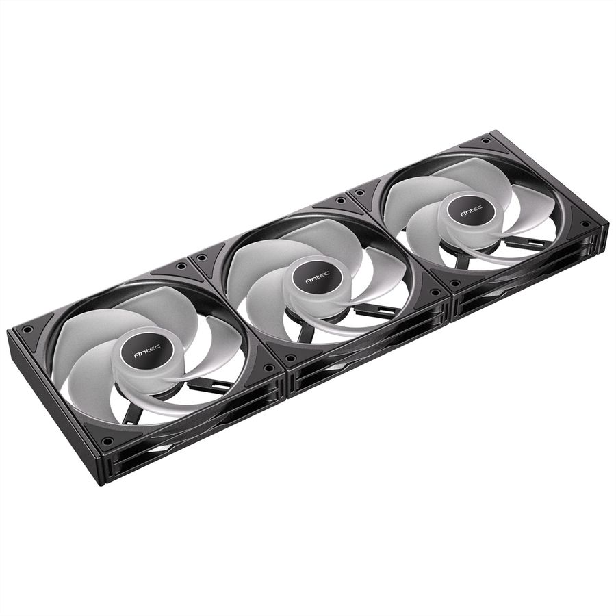 ANTEC C120 ARGB Fan Reverse PC Case Fan 120mm 3-in-1-Pack, black