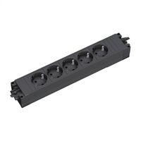 BACHMANN STEP BASE 5x earthing contact, black