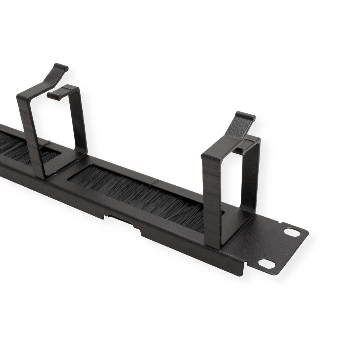 ROLINE 19-inch patch panel 1U, with brush strip 44x60mm black