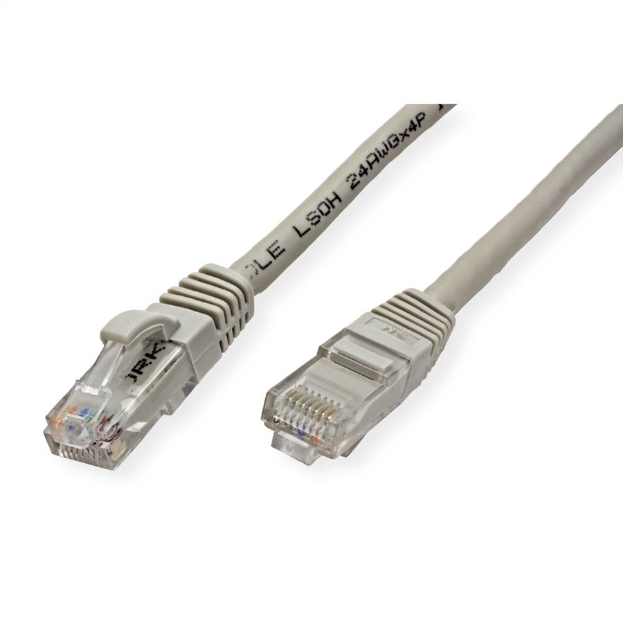 VALUE UTP Cat.6 (Class E) patchkabel, LS0H, grijs, 1 m