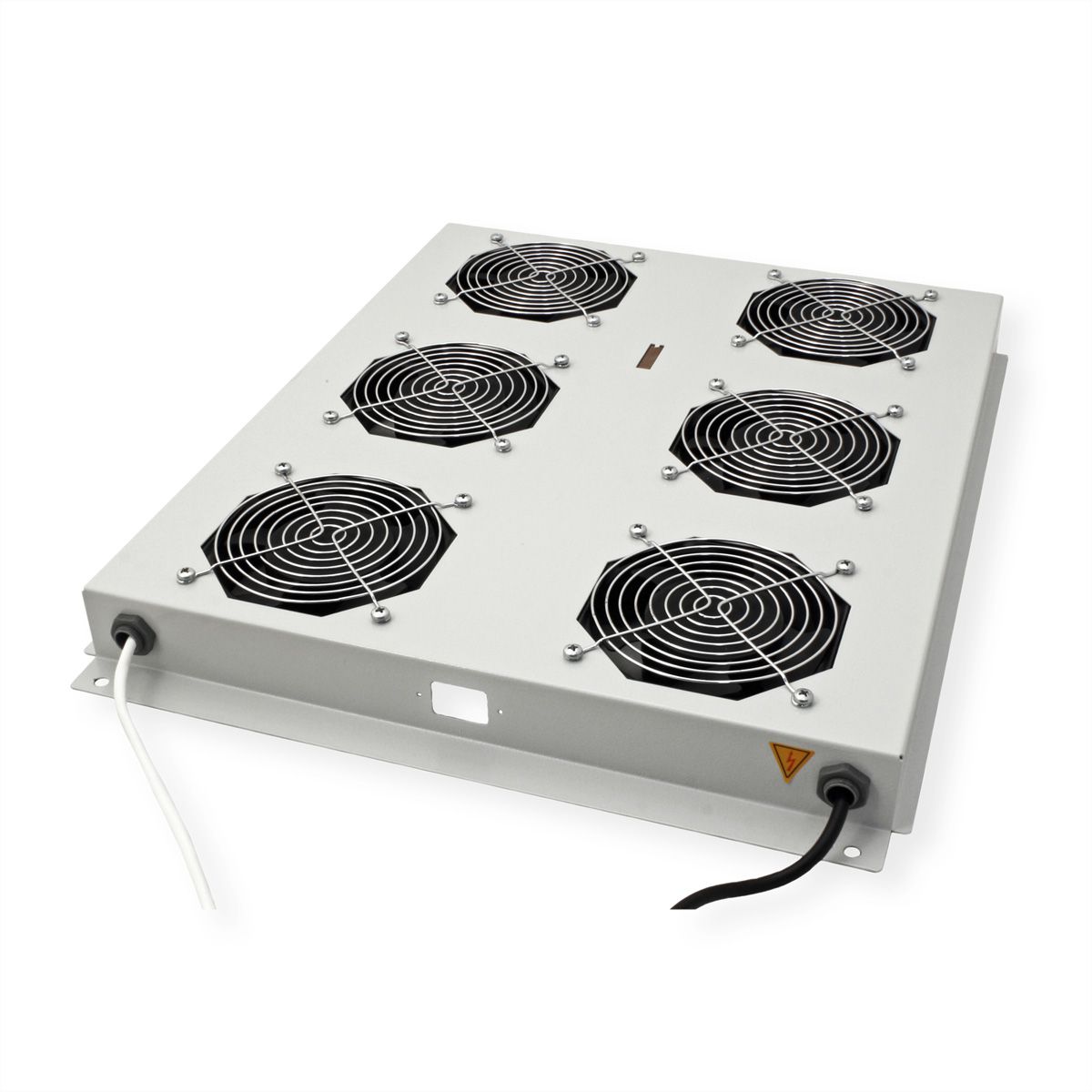 ROLINE 19-inch dakventilatorunit 6 ventilatoren, Thermostaat grijs