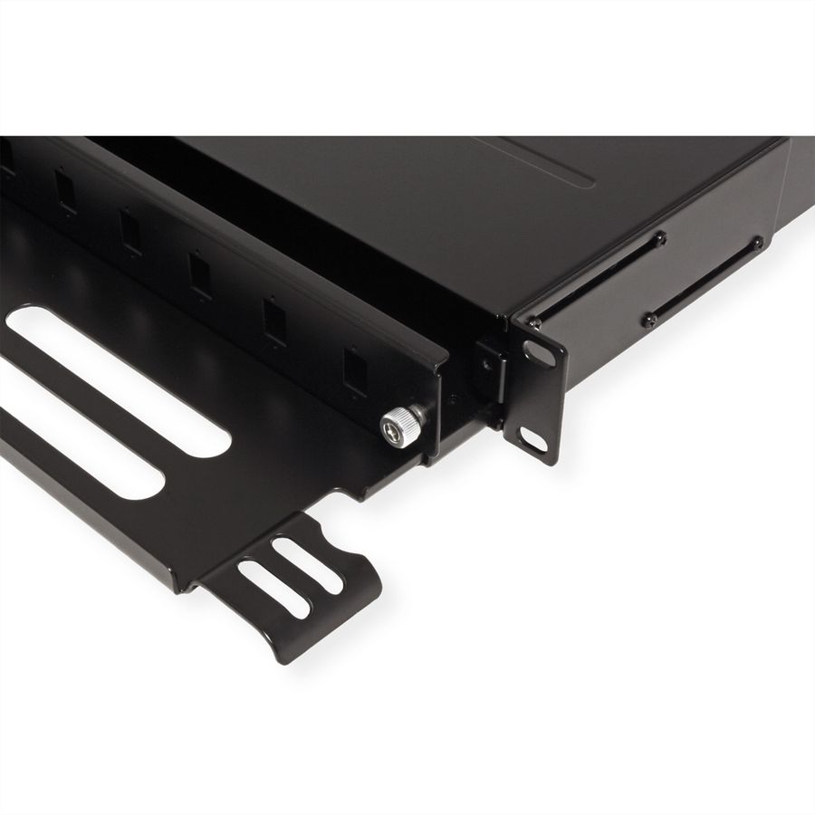 ROLINE FO Panel 19" unloaded, 12x Ports SC(Simplex)/LC(Duplex), black