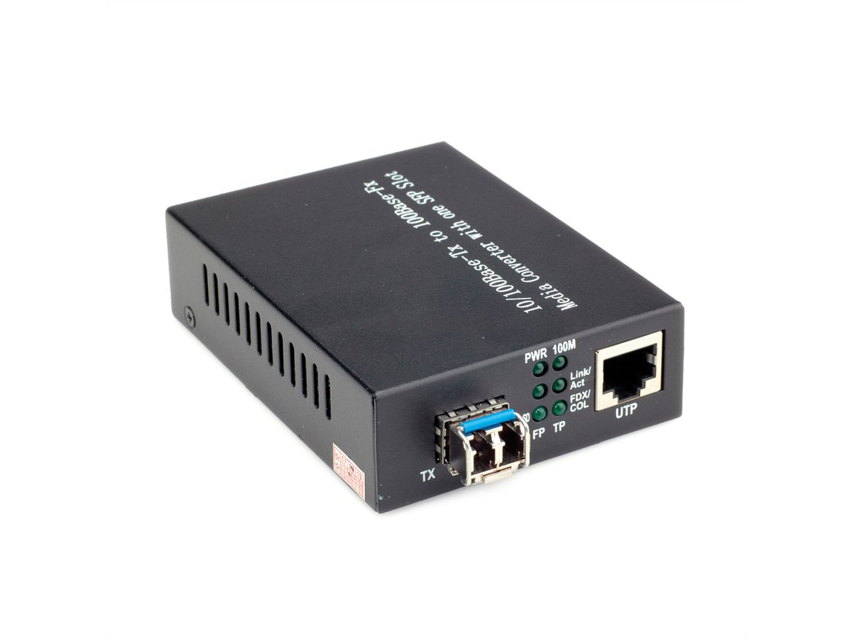 VALUE Fast Ethernet Converter, incl. mini GBIC, RJ45 to LC