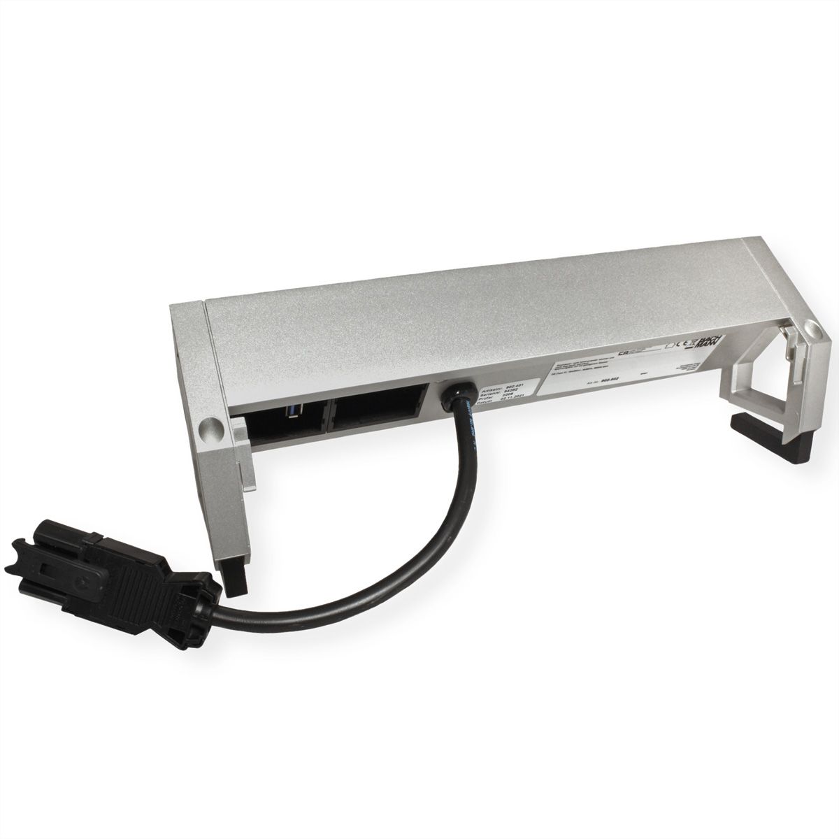 BACHMANN DESK2 3x earthing contact, 2x CAT6, 1x HDMI, 1x USB 3.0, Supply cable GST18 0.2m, INOX