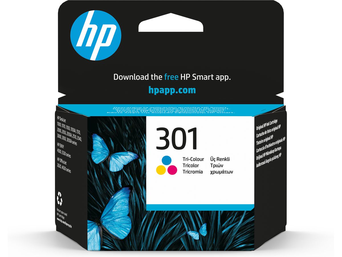 HP 301 Tri-color Original Ink Cartridge